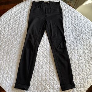 Madewell '9" High-Rise Skinny' Lunar (Black) Jeans Size 25